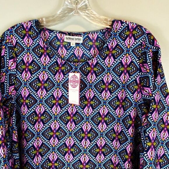 🌺3 FOR $20🌺 - NWT Buckhead Betties Dress purple navy small - Picture 2 of 3